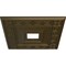 Ekena Millwork Eris Ceiling Medallion (Fits Canopies up to 9 7/8"), 18"W x 18"H x 3 1/2"ID x 1 1/8"P, Brass CM18ERBRS - alternate 3